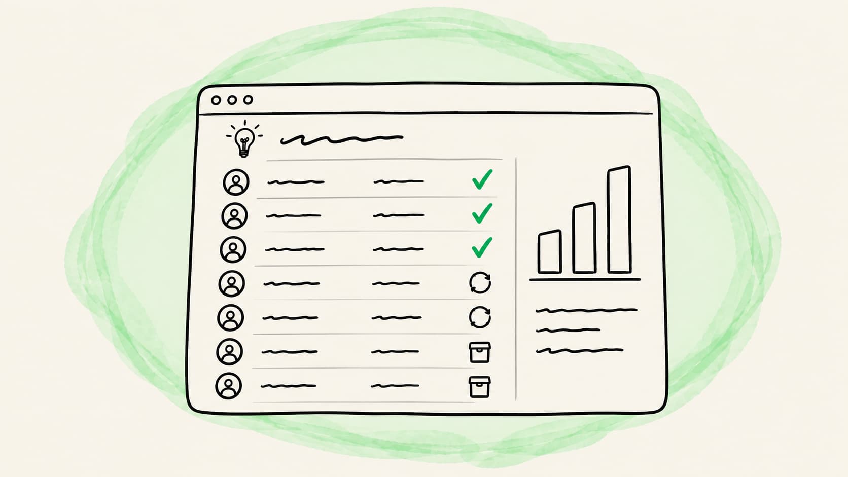Tableau de bord Mallo montrant le flux de conversations de réactivation d'une base CRM dormante, avec le statut de chaque lead requalifié, relancé ou archivé