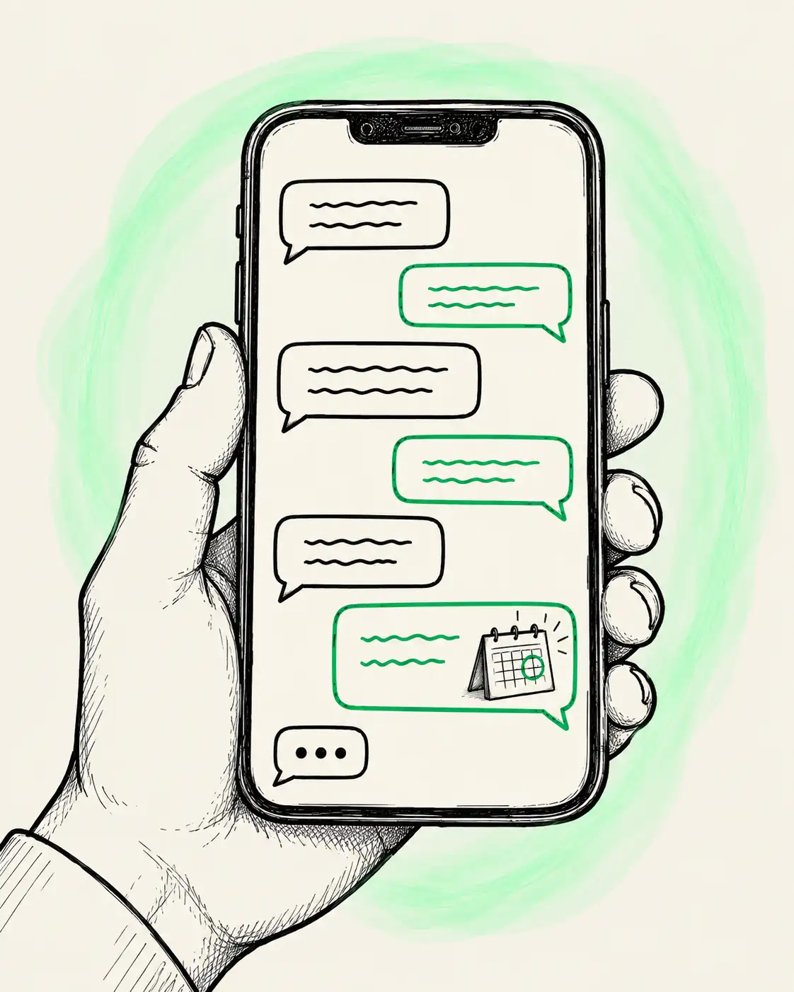 Capture d'écran du dashboard Mallo affichant le fil de conversation WhatsApp en temps réel d'un prospect avec ses critères de qualification extraits automatiquement