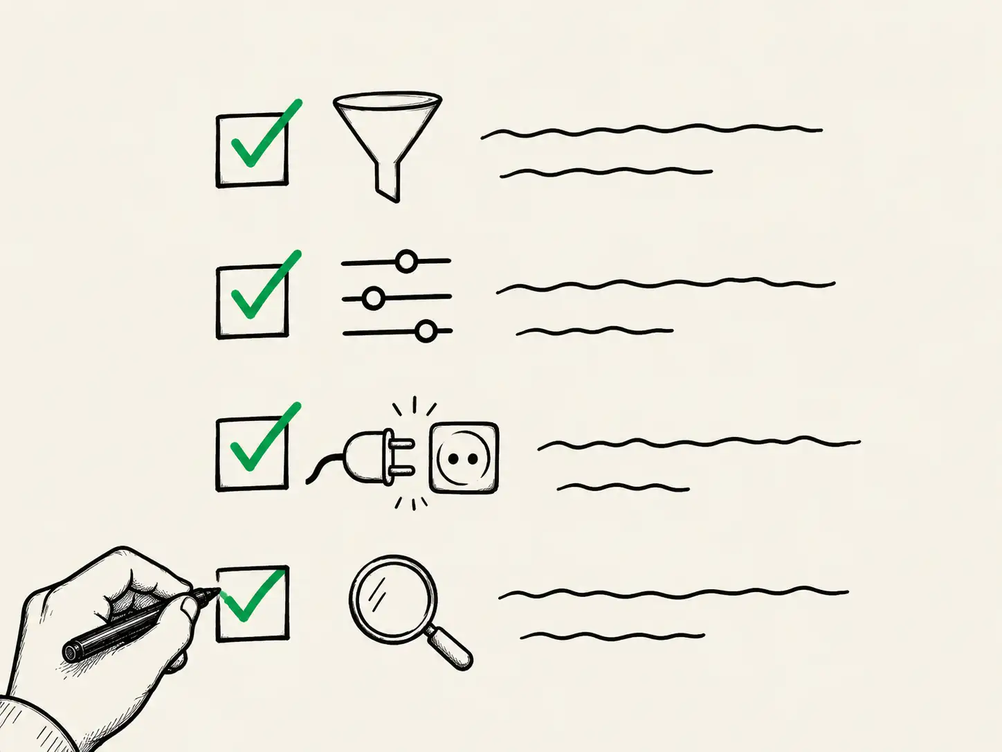 Checklist de déploiement d'un setter IA en quatre étapes : critères de qualification, configuration de l'agent, connexion CRM et agenda, test sur un segment